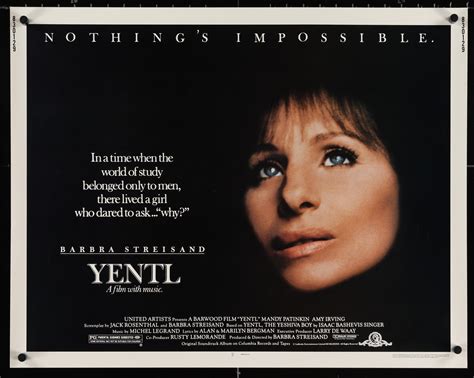 Yentl Movie Poster 1983 Half Sheet (22x28)