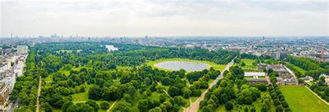 Beautiful Aerial View of the Hyde Park in London Stock Image - Image of ...