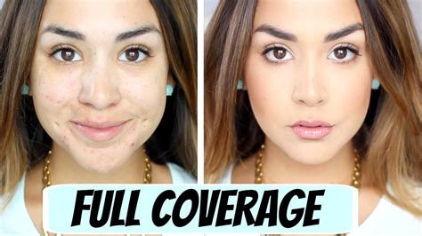 FULL Coverage Foundation Routine | Full coverage makeup, Foundation routine, Makeup skin care