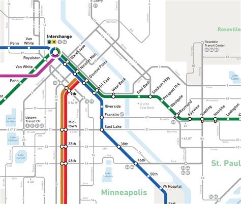 Minneapolis St Paul Metro Map