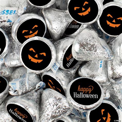 200 Pcs Halloween Party Candy Chocolate Hershey's Kisses (2lb) - Jack O ...