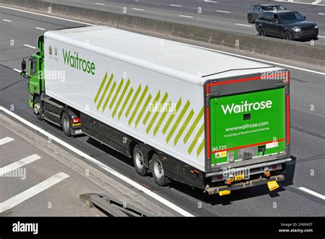 Waitrose delivery lorry hi-res stock photography and images - Alamy