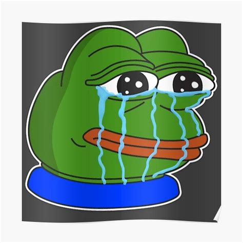 "Sad Pepe Meme" Poster for Sale by Juanscorner | Redbubble