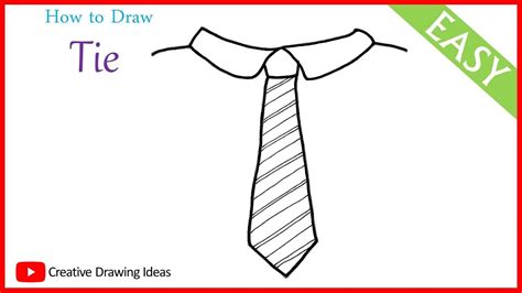 How to Draw a Tie Step by Step | Tie Drawing | Bow Tie Drawing - YouTube