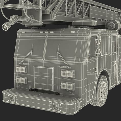 Ladder Fire Truck Rigged 3D Model $199 - .max - Free3D