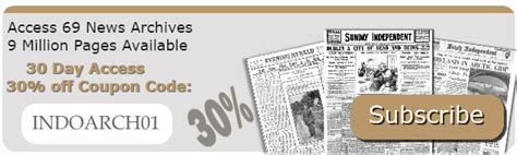 The GENES Blog: Irish Newspaper Archive subscription discount offers