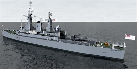 HMNZS Canterbury (F421) Leander Class Frigate - 3D Model by ChipBassChaos