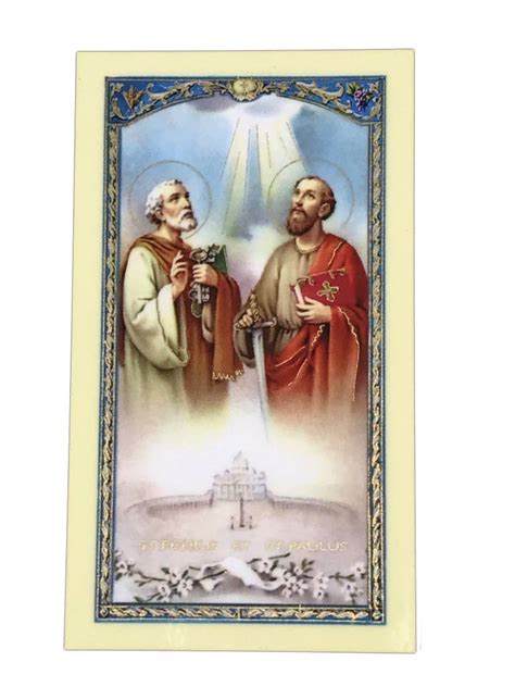 Novena to St. Peter and Paul Prayer Card - The ACTS Mission Store