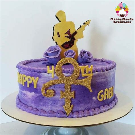 Purple Rain Prince Birthday Cake | Birthday cake for mom, Prince cake ...