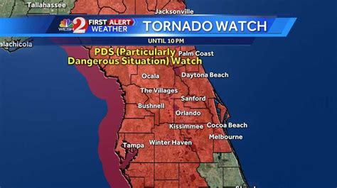 Tornado Watch issued for Central Florida counties