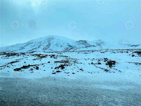 landscape with snow in Iceland 20755523 Stock Photo at Vecteezy