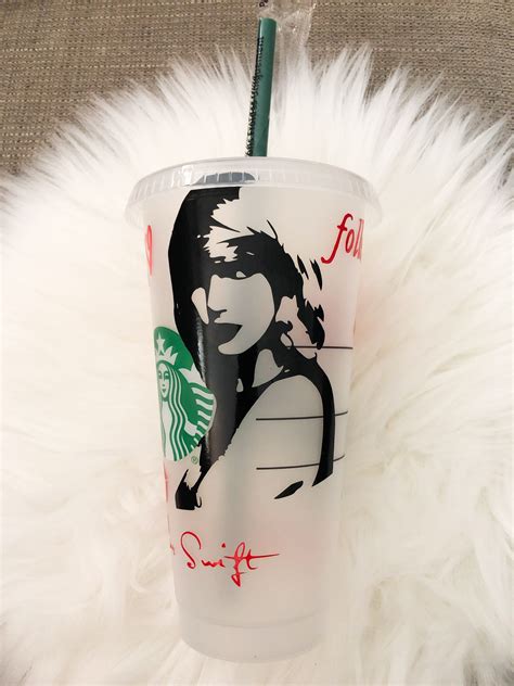 Taylor Swift themed Starbucks Cup | Etsy