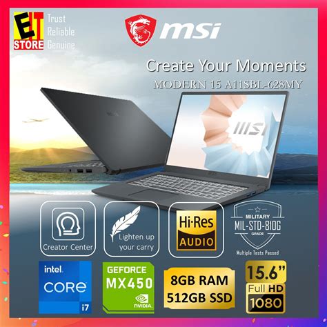 MSI Modern 15 Price in Malaysia & Specs - RM4289 | TechNave