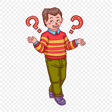 Cartoon Question Mark Clipart PNG Images, Question Mark Character ...