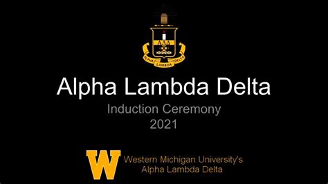 2021 Alpha Lambda Delta Induction Ceremony for WMU - YouTube