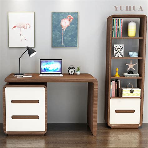 Computer Desk And Bookcase Combination - House Elements Design