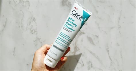 CeraVe Acne Foaming Cream Cleanser Review With Photos | POPSUGAR Beauty