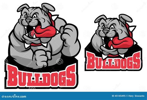 Bulldog Mascot Stock Vector - Image: 45145495