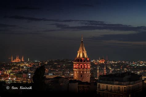 Galata Tower at Night | Illuminated Beauty of Istanbul's Skyline