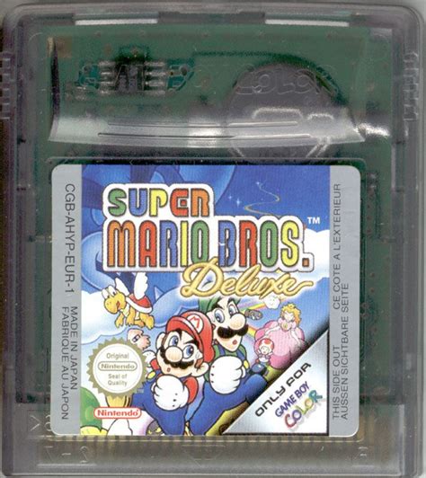 Super Mario Bros. Deluxe (1999) Game Boy Color box cover art - MobyGames