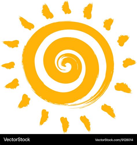 An abstract summer sun Royalty Free Vector Image