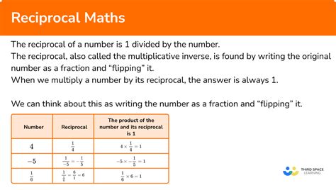 Reciprocal Maths - GCSE Maths - Steps, Examples & Worksheet