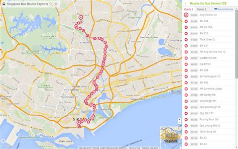 Singapore Bus Routes Explorer - Chrome Web Store