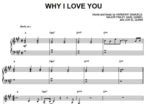 Major-Why I Love You Free Sheet Music PDF for Piano | The Piano Notes