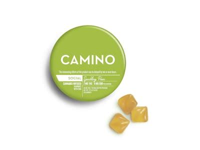 Camino (Kiva) Social Sparkling Pear THC:CBD 2:6 | Soft Lozenges [20pk x ...