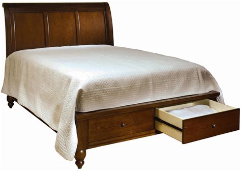 Aspenhome Cambridge CHY King Sleigh Bed With Storage Drawers and USB ...