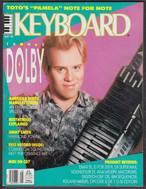 KEYBOARD Thomas Dolby Jimmy Smith Toto ++ 5 1988