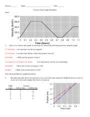 Worksheet Velocity Graph.pdf - Section: Name: Date: Velocity-Time Graph ...