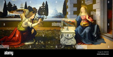 Leonardo Da Vinci Annunciation Painting