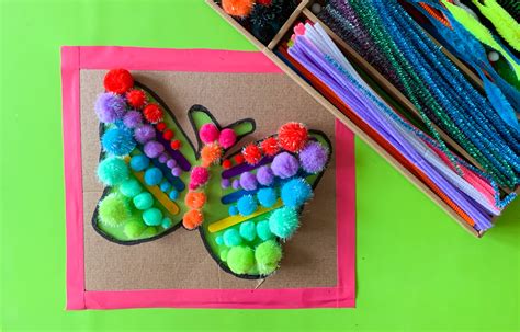 Rainbow Butterfly Collage Craft | Kid Made Modern