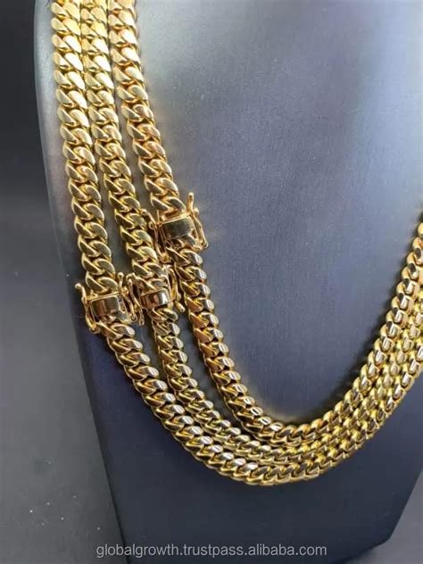 Solid Gold Chain Necklace Real Gold Chains 10k 14k Manufactured In ...