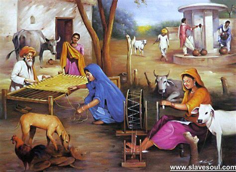 Pakistani Village Life Paintings