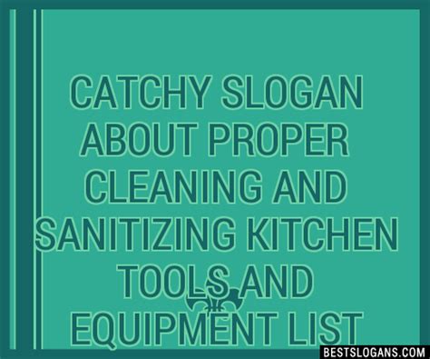 30+ Catchy About Proper Cleaning And Sanitizing Kitchen Tools And ...