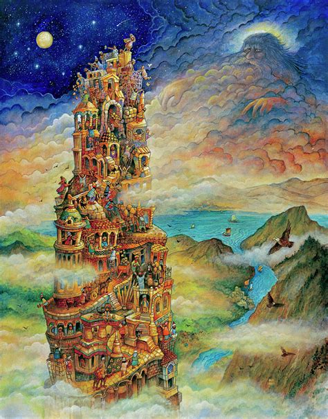 Tower Of Babel 2 Painting by Bill Bell