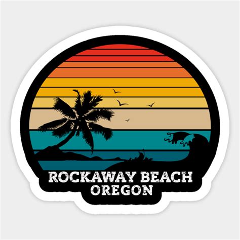 Rockaway Beach Oregon Beaches - Rockaway Beach - Sticker | TeePublic
