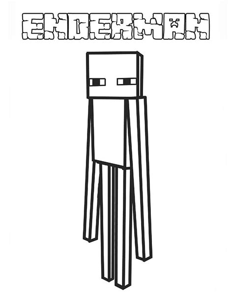 Minecraft Enderman Coloring Pages Minecraft Coloring Pages Coloring | The Best Porn Website