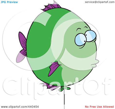 Royalty-Free (RF) Clip Art Illustration of a Cartoon Balloon Fish by ...