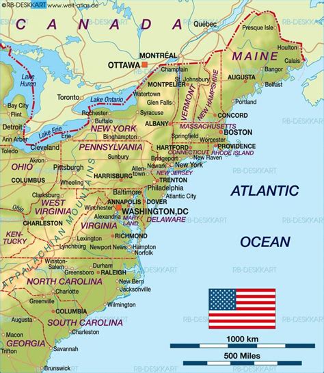 Boston usa map - Boston on us map (United States of America)