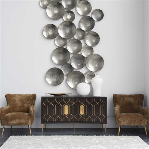 Aitana Metal Wall Decor, Silver, S/3 | Uttermost