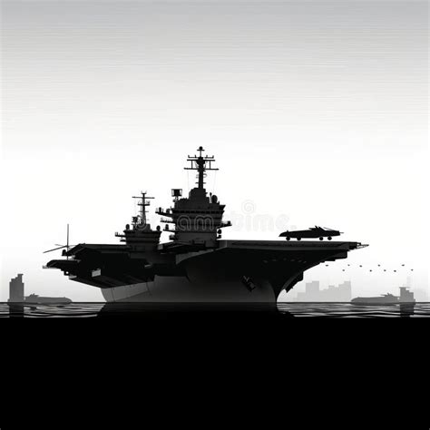 Aircraft Carrier Silhouette Stock Illustrations – 449 Aircraft Carrier ...