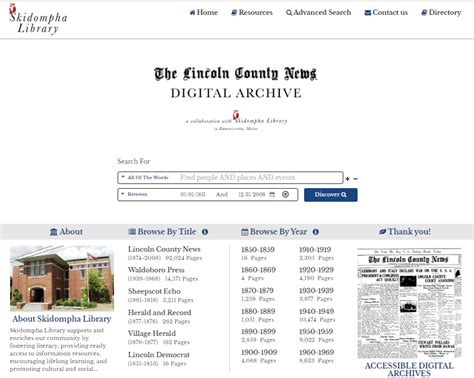 LCN Archives Now Available to Public - The Lincoln County News