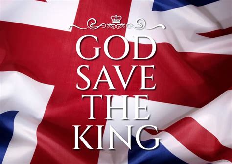 God Save the King Landscape Message Poster