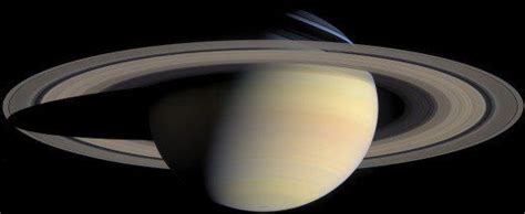 True-color photomosaic of Saturn assembled from 126 images taken by Cassini on the same day ...