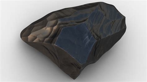 Obsidian Stone Model - TurboSquid 1575312