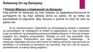 Sanaysay | PPT