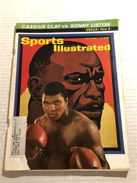 CASSIUS CLAY SPORTS Illustrated 1965 Sonny Liston Muhammad Ali Boxing ...